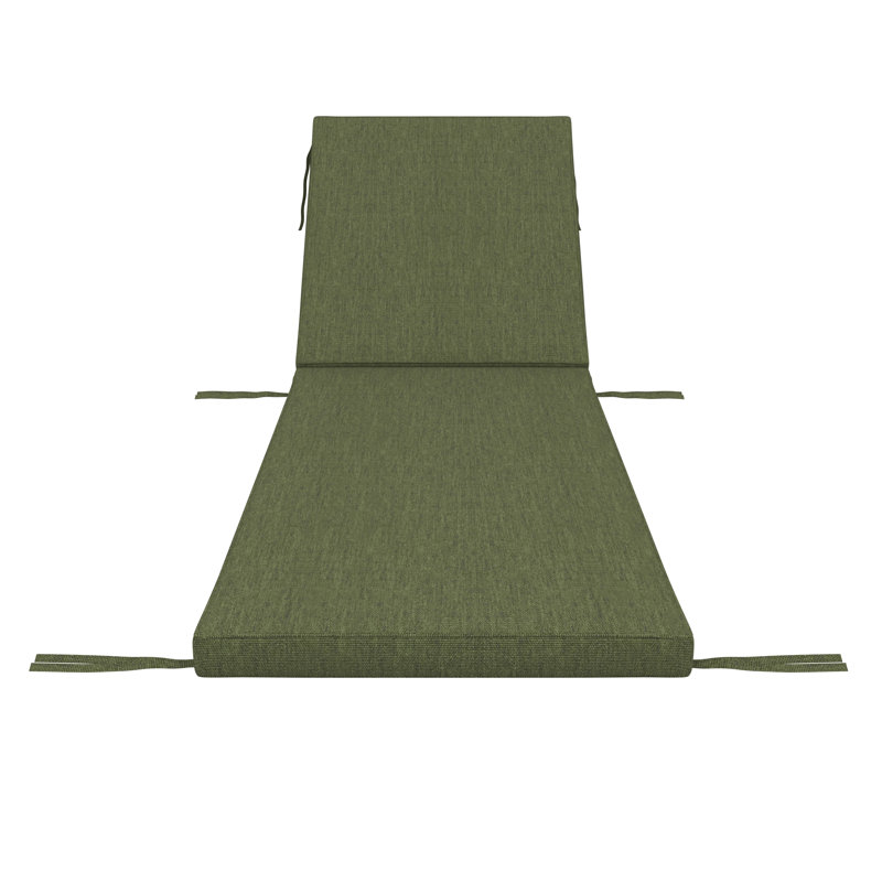 Sunbrella® Outdoor Chaise Cushion, 24" W x 73" D, Sunbrella® Canvas Fern