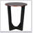 Acacia Solid Wood Side Table With Circular Top And Minimalist Base For Modern Interiors And Outdoor Use
