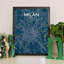 Milan City Map - No Frame Print-838877592