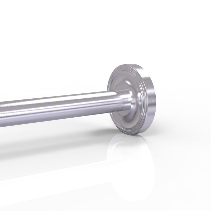 Écusson de rideau de douche Gober, Chrome satiné
