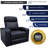 Leather Home Theater Seating with Cup Holder-79618620
