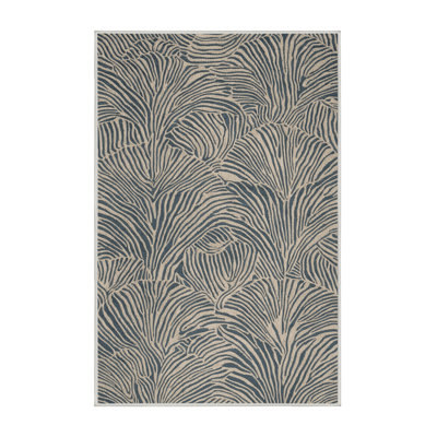 Washable Modern Shell Designs Hawaiian Area Rug