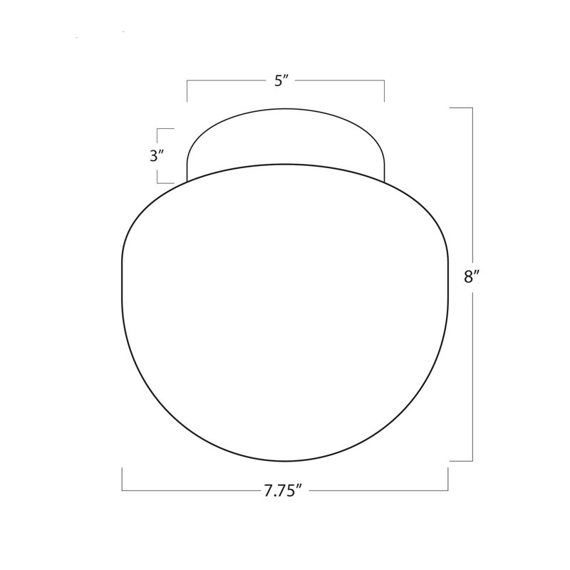 Parker 1 - Light Flush Mount, Oil Rubbed Bronze