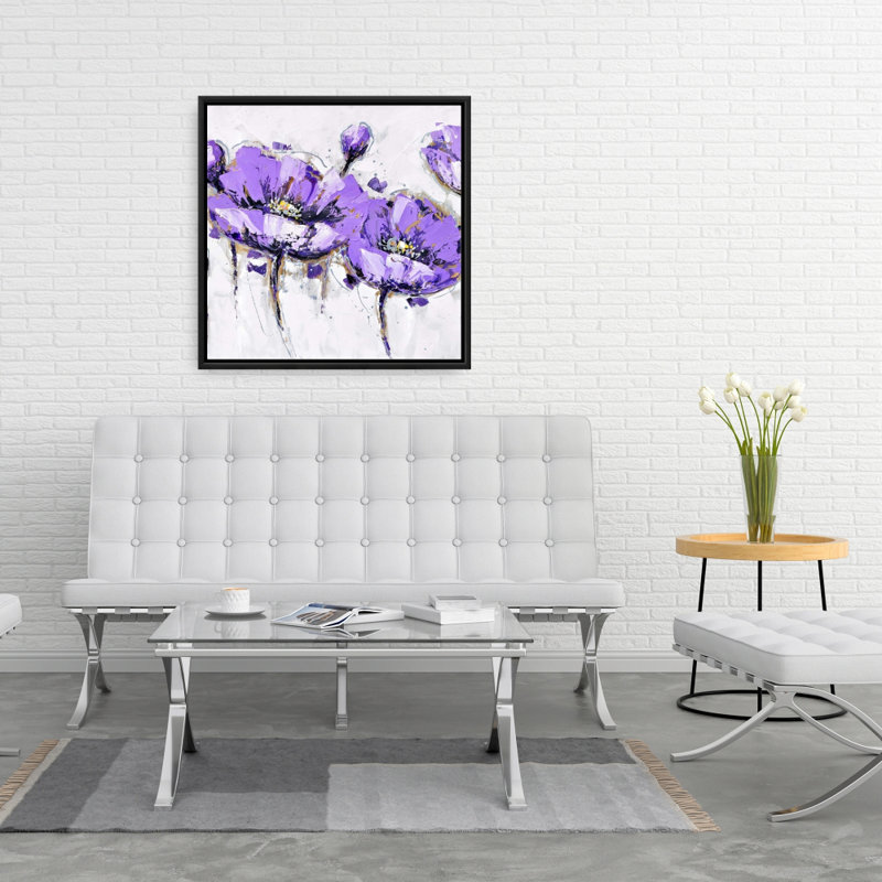 " Abstract Purple Flowers "
