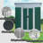 5X3 Feet Small Mini Outdoor Storage Sheds Pent Roof Green With Aluminum Alloy Frame And Sliding Door-118183493