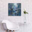 Art mural en métal Wrought Studio «Ultramarine Wave II» par Silvia Vassileva-972314384