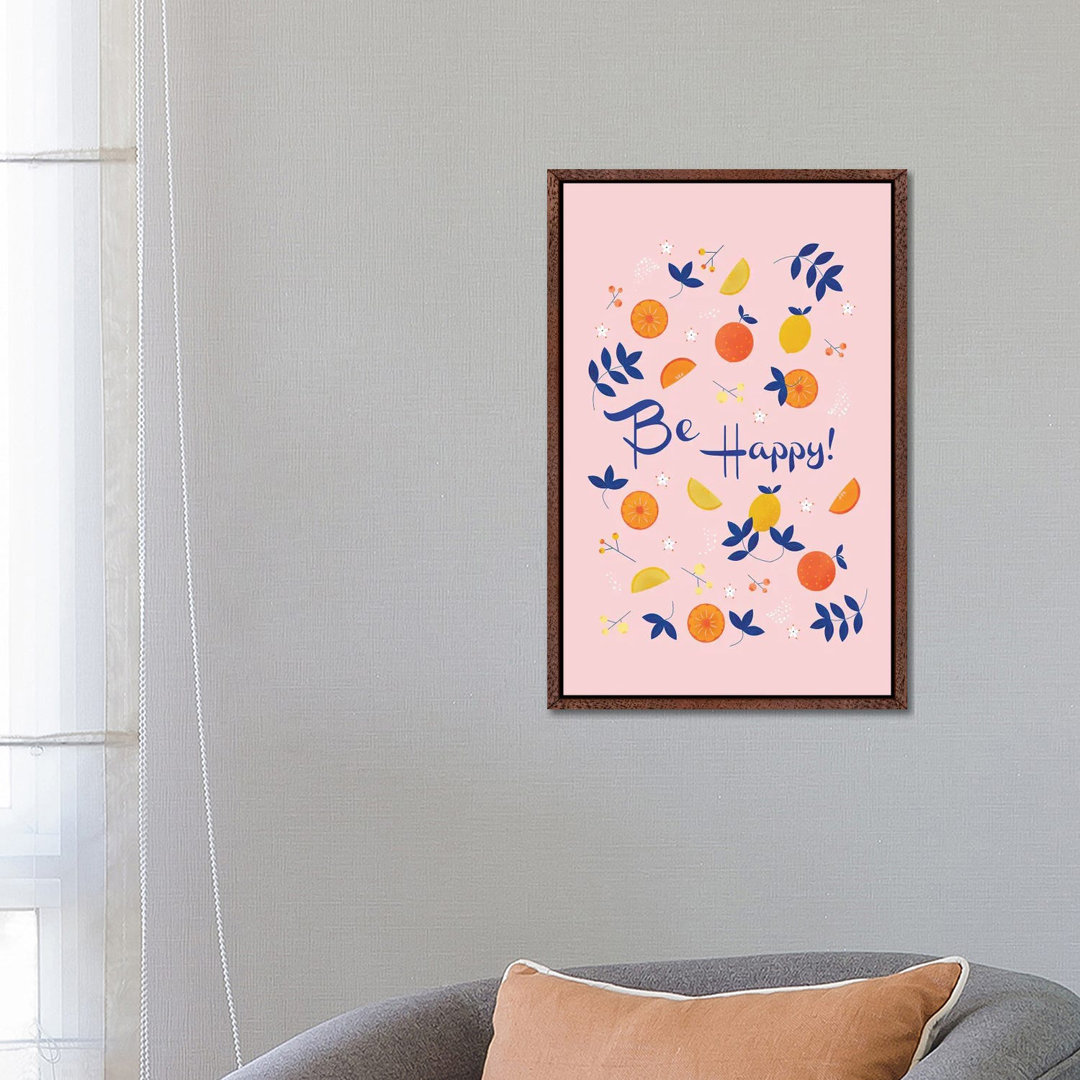 Be Happy! by Show Me Mars - Gallery-Wrapped Canvas GiclÃ©e on Canvas