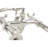 P1027 British Telephone Wall Mounted Faucet with Cross Handles and 7" Center Faucet Body-132202460