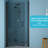 36W X 72H Fold Shower Door With Tempered Glass, Matte Black - Bi Design, 1/4 Inch Thick Clear Water Screen , High Grade Stainless Steel Components, Reversible Installation, 180 Overlapping Rotate