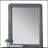 Valda Light Gray Fabric Mirror