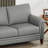 Marineta 61.5'' Genuine Leather Loveseat-2134863742