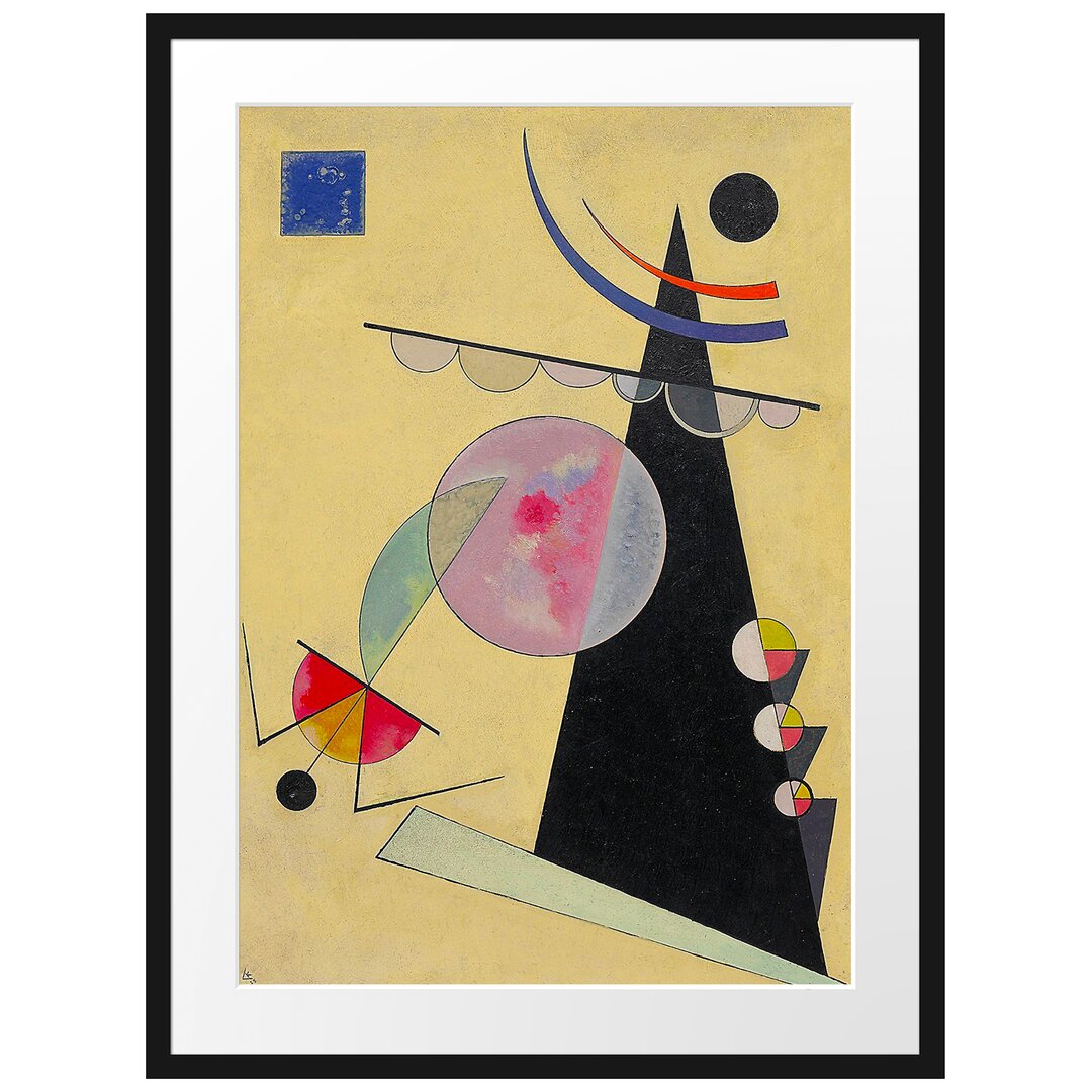 Wassily Kandinsky - Helle Einheit - Im Bilderrahmen Mit Galerie-Passepartout