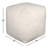 Nertila Mid-Century Modern Solid Handwoven Square Boucle Upholstered Ottoman Pouf-2062000820