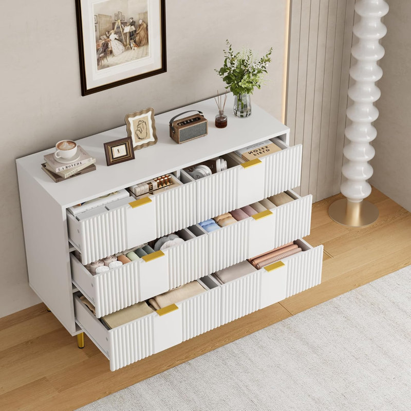 47cm W 6 - Drawer Chest of Drawers, White