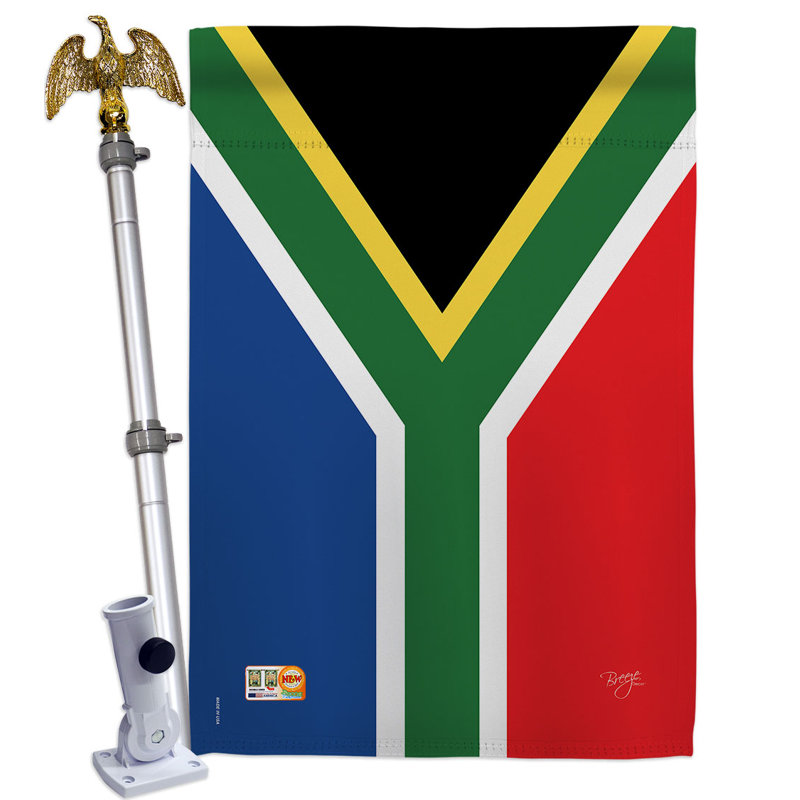 Double Sided 40'' H x 28'' W Polyester Flag Set