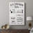 Rules of the Bathroom -Gallery Wrapped Cavas