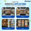 Congélateur commercial 72 pieds cubes 72 portes