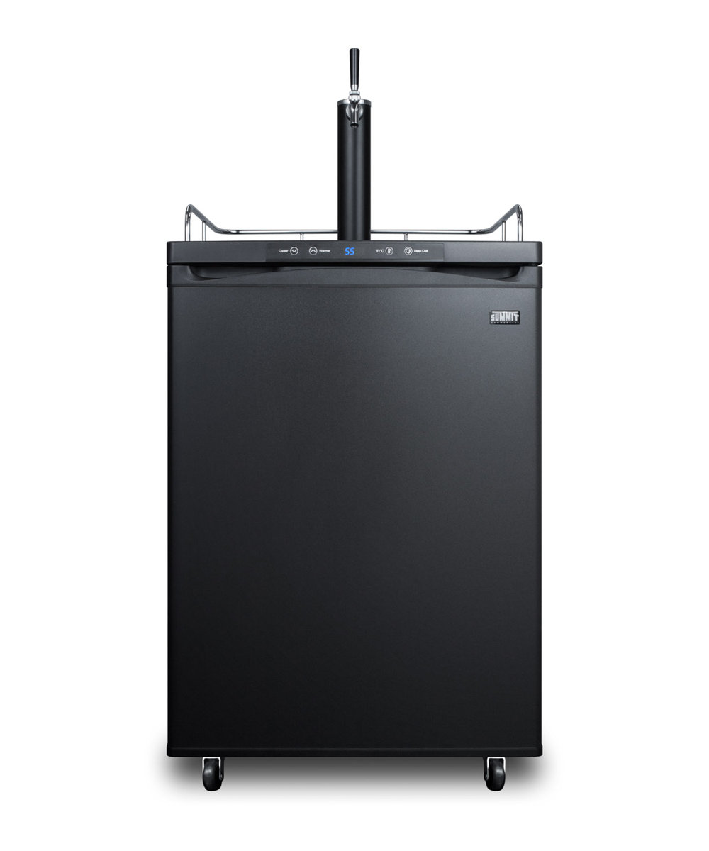 Summit Appliance 5.6 Cubic Feet Matte Black Single Tap Freestanding Kegerator with | Fridge.com