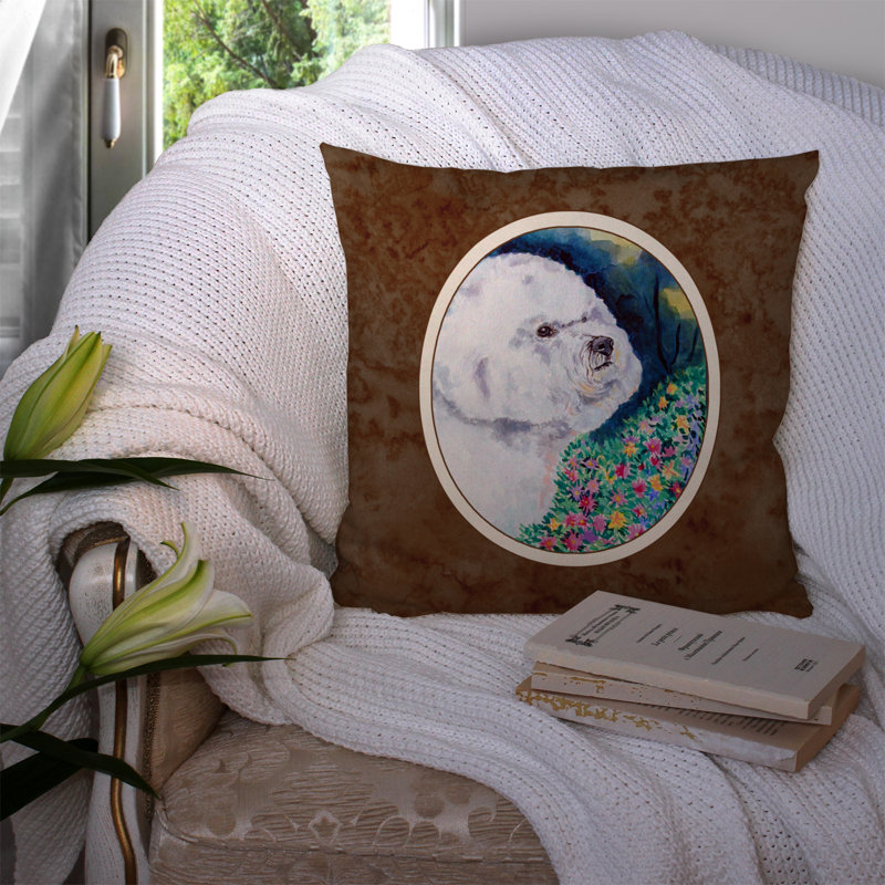  Housse et insert de coussin d'extérieur carré Bichon Frise