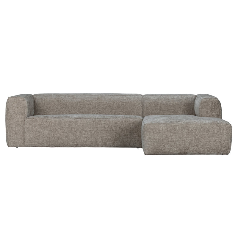 Bean Corner Sofa, Melange Travertin, Right Hand Facing