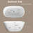 55" Freestanding Soaking Acrylic Bathtub-104907272