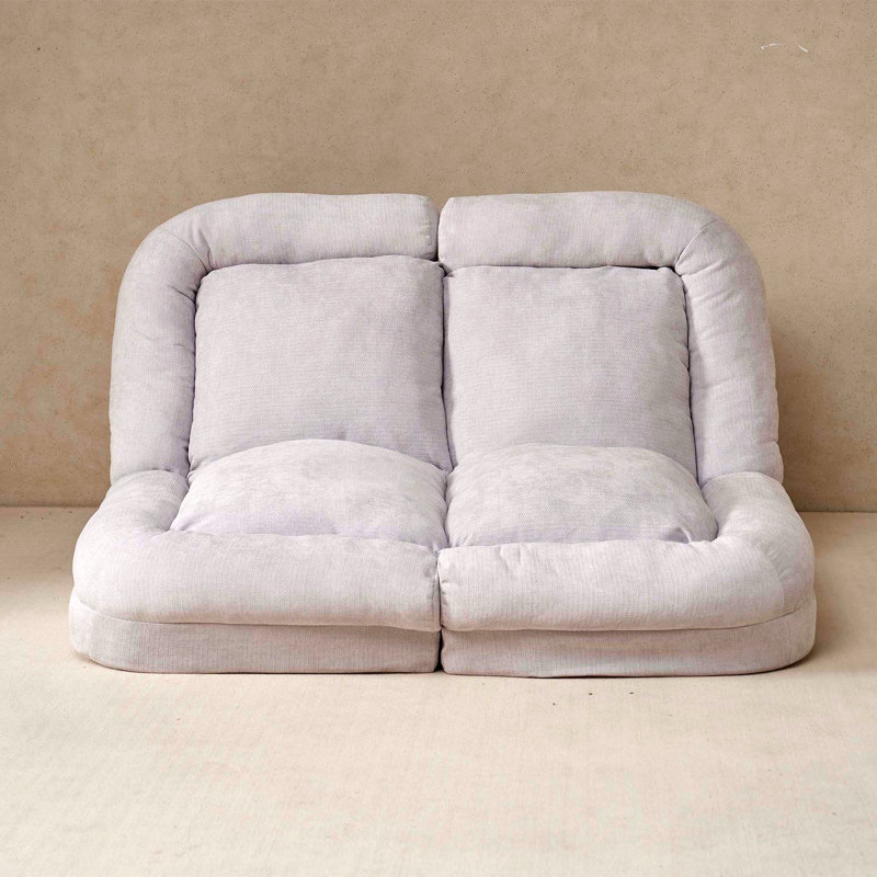 Canapé-lit convertible simple escamotable, la partie droite du produit complet., Blanc