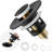 Matte Black 2-in-1 Pop-Up Sink Stopper – 4-Ring Universal Fit 1"-2.3" Drains Brass Core Anti-Clog Hair Catcher