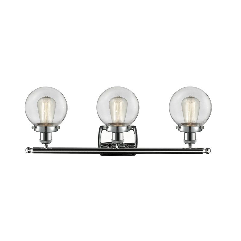 Chippewa 3 - Light Dimmable Vanity Light, Clear, Polished Chrome, LED