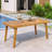 69" Acacia Wood Outdoor Dining Table With Slatted Top, 300 Lbs Weight Capacity, Ideal For Patio & Garden Gatherings-2003886623