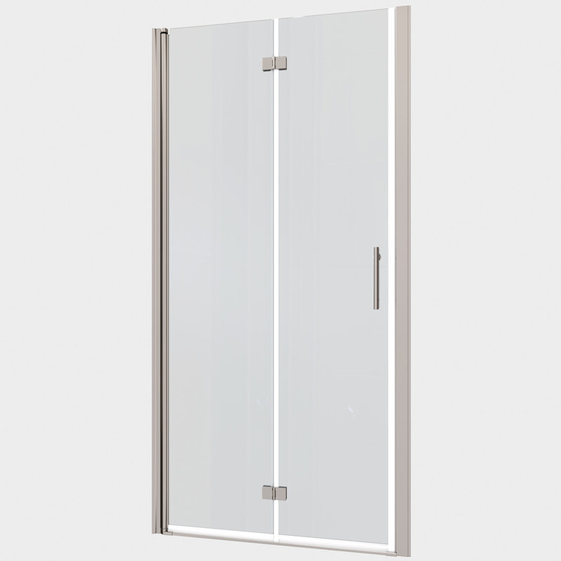 Universal Pivot Shower Door - 1 3/8" Adjustable, 1/4" Tempered Glass, 36000 Times Verified Open/close, Smooth Characteristic, Leak, , Aluminium Alloy Object Glass With Open/close Trait, Quality,