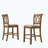 Upholstered Counter Height Barstools, Set of 2