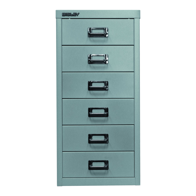 29er 27.9cm Wide 6 -Drawer File Cabinet, Silver