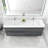 72'' Double Bathroom Vanity with Acrylic Top-2046926154