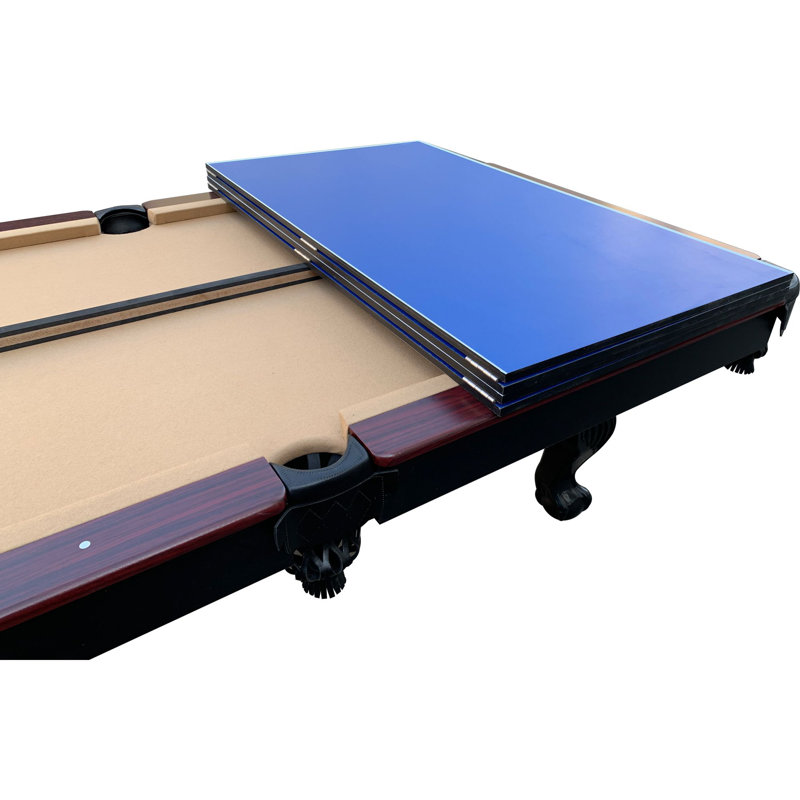 RACK Virgo 1/2" Thick Table Tennis Conversion Top Billiard/Pool Table (Blue)