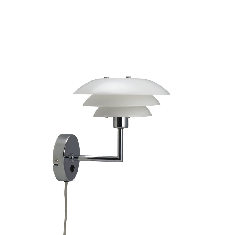 Steel (accents) Plug-in Armed Sconce
