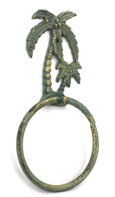 Anneau à serviettes palmier tree, Bronze antique