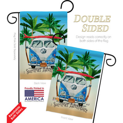 Double Sided 18.5'' H x 13'' W Polyester Flag Set