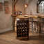 Andren Solid Wood Wine Bottle Rack Brown