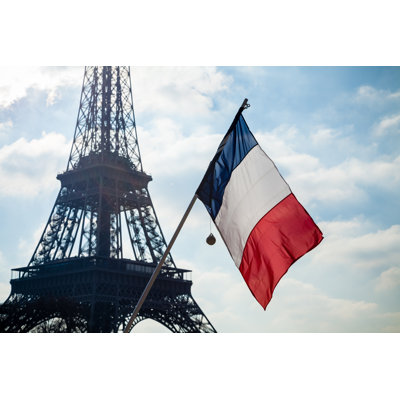 Avalanna French Flag And Eiffel Tower on Canvas par Onickzartworks, photographie