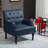 Annalese 28.5'' Wide Modern Leather Armchair-71856054
