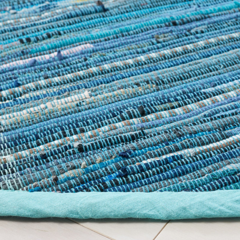 Mcleod Rag Rug Flat Weave Cotton Striped Rug, Rectangle 2' x 3'