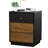 Mid-Century Modern Fluted Nightstand with 3 Drawers-883297805-874893283