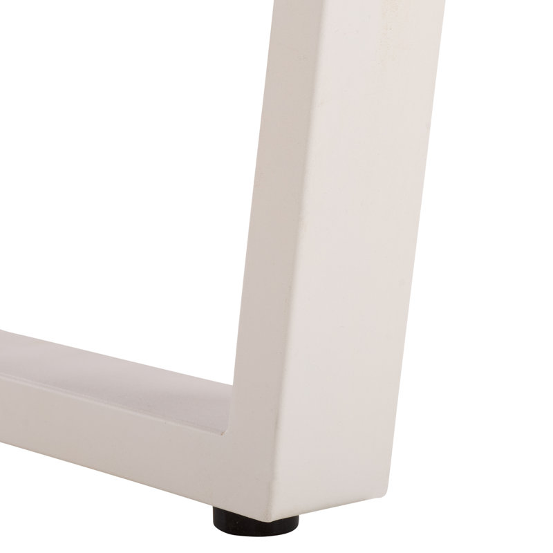 Banc de jardin en bois d'acacia massif Eslee, Naturel / Blanc