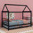 Artavious Twin Size Metal House Shape Platform Bed With Trundle-1097322382