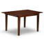 L'ensemble de mobilier de salle à manger 5 pièces comprend une table de cuisine rectangulaire avec rallonge papillon et 4 chaises de salle à manger, acajou