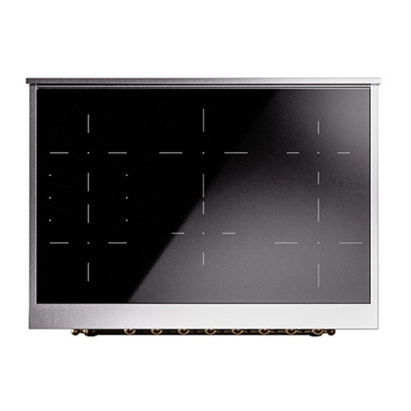 ILVE Nostalgie II 36 in Induction Range, Burgundy/Bronze