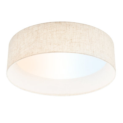 Plafonnier encastré cylindrique rond de 16 po à intensité variable 5 lumières