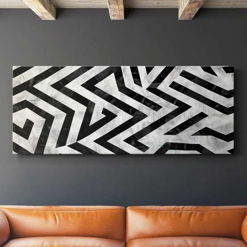 Abstract Series 1 #XXV-Wide Gallery Wrapped Canvas, 12" H x 30" W