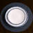 Vida Bamboo Salad Plate (White and Blue)
