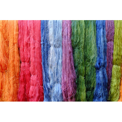 Colorful Silk Thread by TJArmer - Wrapped Canvas Print